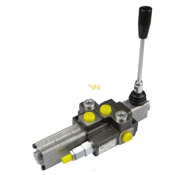 Rozdzielacz hydrauliczny 1-sekcyjny max przepływ 40L z sekcją pływającą Waryński W-ROZ40L/1X1P