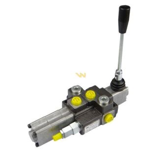 Rozdzielacz hydrauliczny 1-sekcyjny max przepływ 40L z sekcją pływającą Waryński W-ROZ40L/1X1P