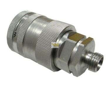 Szybkozłącze hydrauliczne gniazdo M14x1.5 gwint zewnętrzny EURO PUSH-PULL (9100814G) (ISO 7241-A) Waryński WIAM14MZ-PP
