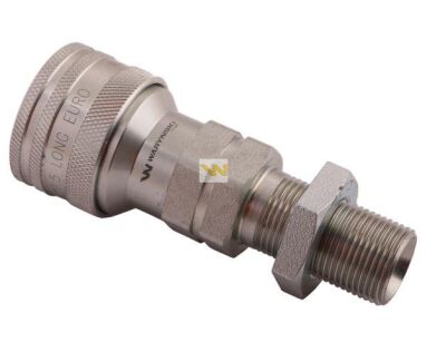 Szybkozłącze hydrauliczne gniazdo long M20x1.5 gwint zewnętrzny EURO (ISO 7241-A) Waryński WIAM20MZL