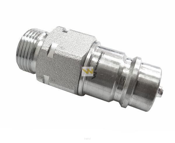 Szybkozłącze hydrauliczne wtyczka M22x1.5 gwint zewnętrzny EURO (9100822W) (ISO 7241-A) Waryński WIAM22SZ
