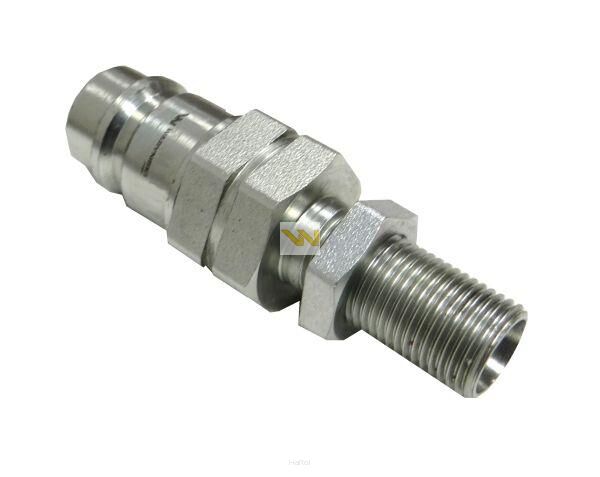 Szybkozłącze hydrauliczne wtyczka long M16x1.5 gwint zewnętrzny EURO (9100816W) (ISO 7241-A) Waryński WIAM16SZL